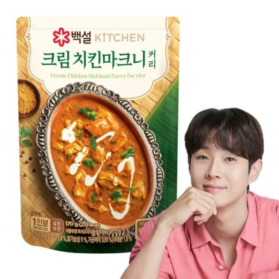 [실온]백설 크림치킨 마크니 커리 170g, 1개