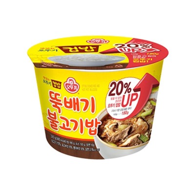 [실온]컵밥 뚝배기불고기밥(증량) 320G, 1개