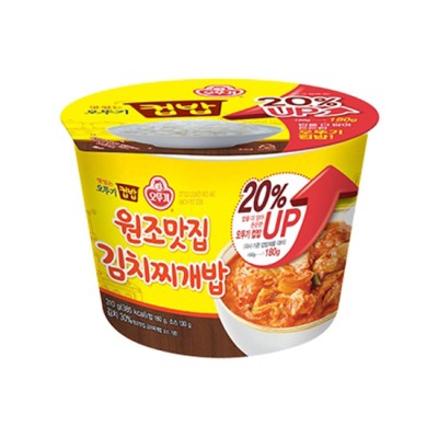 [실온]컵밥 원조맛집김치찌개밥(증량) 310G, 1개