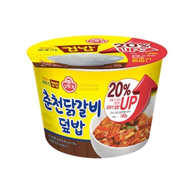 [실온]컵밥 춘천닭갈비덮밥(증량) 310g, 1개