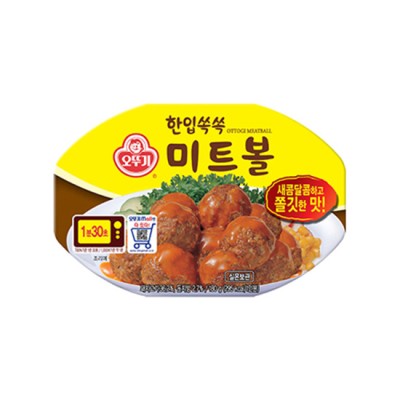 [실온]한입쏙쏙미트볼(렌지) 180G, 1개