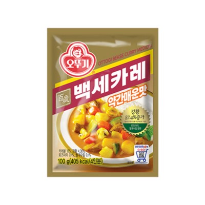 [실온]백세카레 약간매운맛 100G, 1개