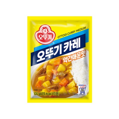 [실온]오뚜기카레 약간매운맛 100G, 1개