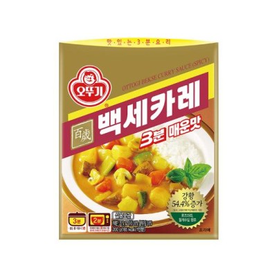 [실온]백세카레3분 매운맛 200G, 1개