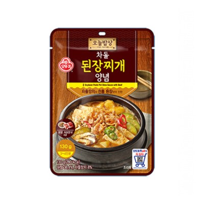 [저온]오늘밥상 차돌된장찌개양념 130G, 1개