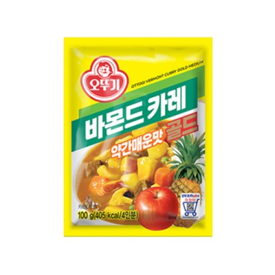 [실온]바몬드카레골드 약간매운맛 100G, 1개