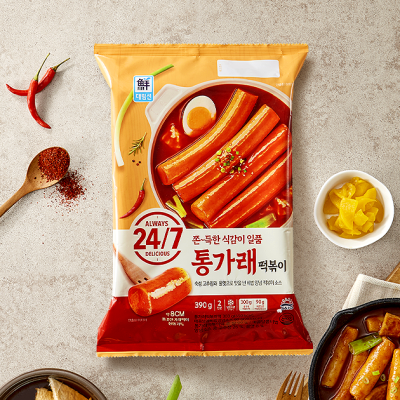 [저온][대림] 24/7 통가래떡볶이 390g, 1개