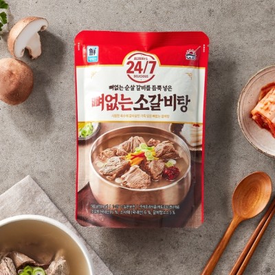 [실온][사조] 24/7 뼈없는소갈비탕 500g, 1개