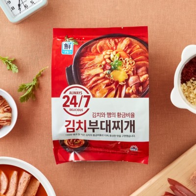 [저온][대림] 24/7김치부대찌개 530g, 1개