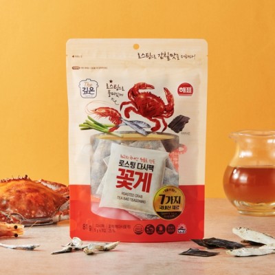 [실온][해표] 로스팅 다시팩 꽃게 81g (9gx9), 1개