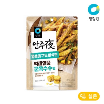 [실온][청정원] 안주야 먹태열풍 군옥수수맛 25g, 1개