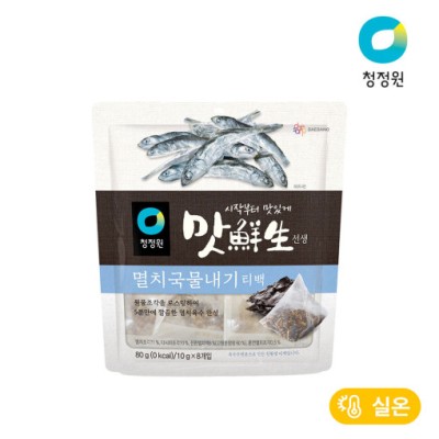 [실온][청정원] 맛선생 멸치국물내기 티백 80g, 1개