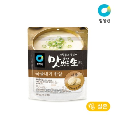 [실온][청정원] 맛선생 사골 국물내기한알 140g(3.5gx40입), 1개