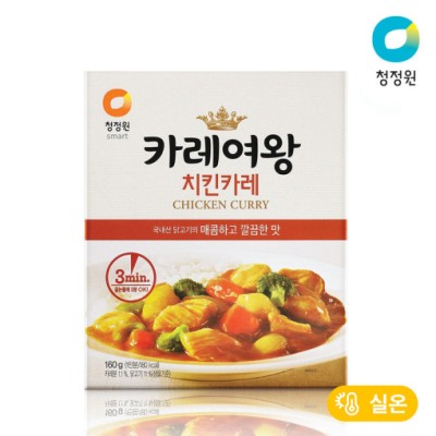 [실온][청정원] 카레여왕 치킨 160g, 1개