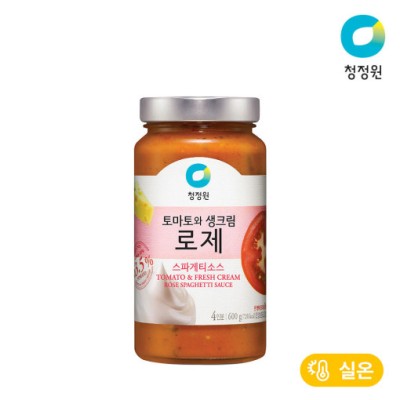 [실온][청정원] 로제 스파게티소스 600g, 1개