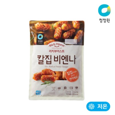 [저온][청정원] 리치부어스트 칼집 비엔나 1.5kg, 1개