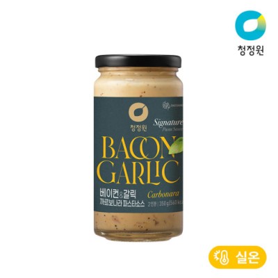 [실온][청정원] 베이컨&갈릭 까르보나라 크림파스타소스 350g, 1개