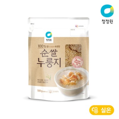 [실온][청정원] 순쌀 누룽지 500g, 1개