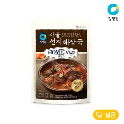 [실온][청정원] 호밍스 사골선지해장국 450g(1~2인분), 1개