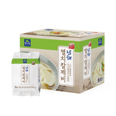 [저온]남해 멸치칼제비 180g*6, 1BOX