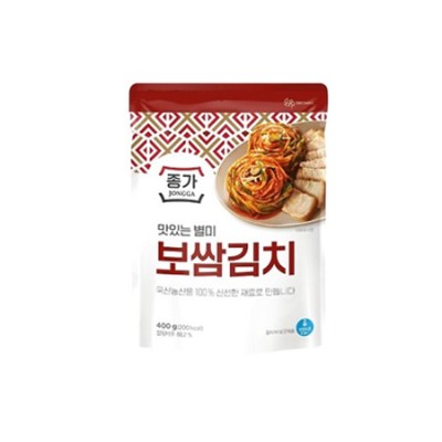 [저온]종가 맛있는 별미 보쌈김치 400g, 1개