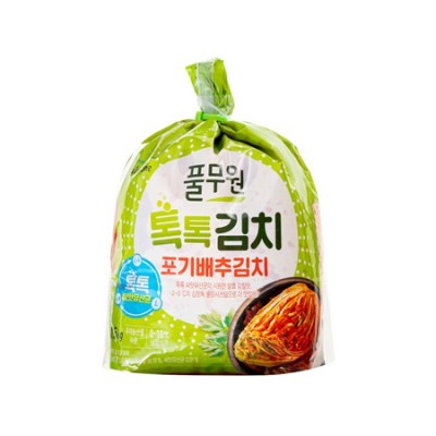 [저온]풀무원 톡톡 포기배추김치 1.5kg, 1개