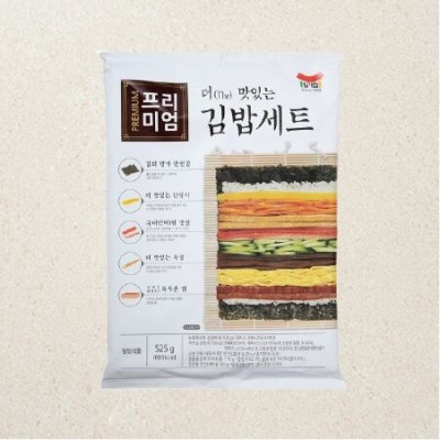 [저온]일가집 프리미엄 더 맛있는 김밥세트, 525g, 1세트