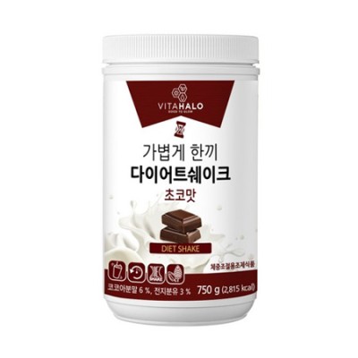 비타할로 가볍게 한끼 다이어트 쉐이크 초코맛, 750g, 1개