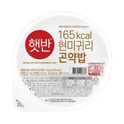 햇반 현미귀리곤약밥, 150g, 1개