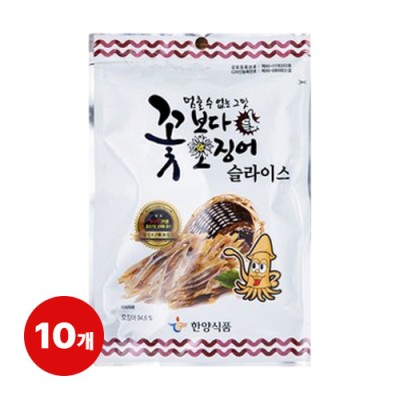 [실온] 한양식품 꽃보다오징어 오리지날 30g*10개, 1set