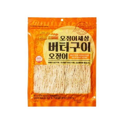 [실온] 오징어세상 버터구이 오징어 80g, 1개