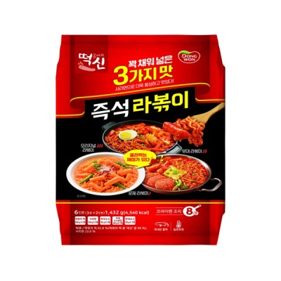 [실온] 코스트코_ 동원 떡볶이의신 어쏘티드 라볶이1,432g ,3가지맛