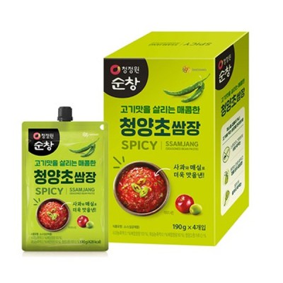 [실온][청정원] 순창 청양초쌈장, 760g, 1박스