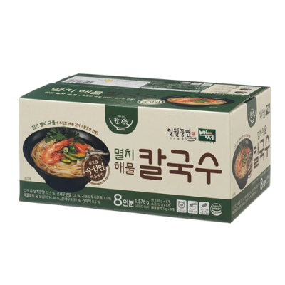 [실온] 코스트코_ 백제 멸치해물칼국수 197g x 8, 1box