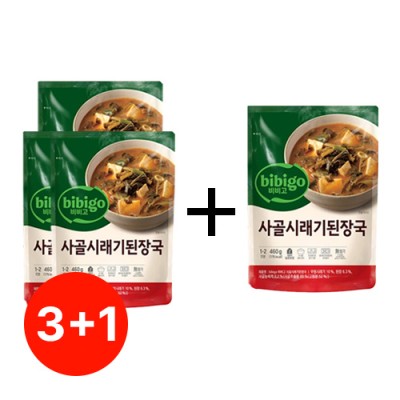 [3+1] CJ 비비고시골시래기된장국460g