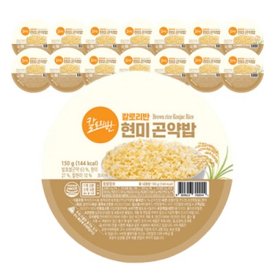 [실온] 칼로리반 현미곤약밥, 150g x15개