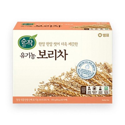 샘표 순작 유기농 보리차 10g*30, 300g