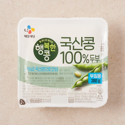 [저온] CJ 행복한콩 국산두부 부침 380g