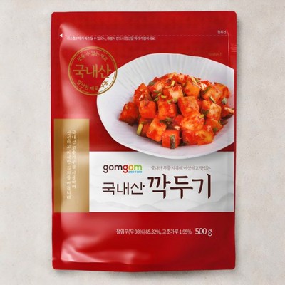 곰곰 국내산 깍두기 (냉장), 500g, 1개