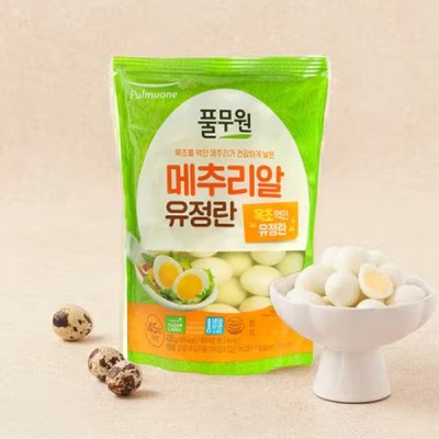 풀무원 목초를 먹인 깐메추리알 유정란 (450g)