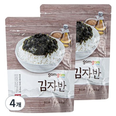 [저온]곰곰 김자반, 50g, 4개