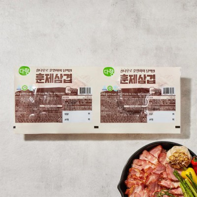 [저온] 다향 참나무 훈제삼겹 슬라이스 500g (250g*2팩)