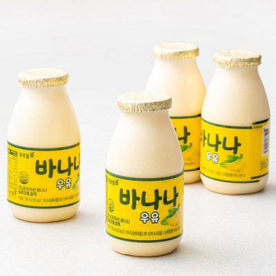 [저온] 푸르밀 바나나우유 225ml, 4개