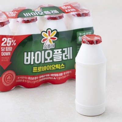 [저온] 요플레 바이오플레 사과 130ml, 8개입