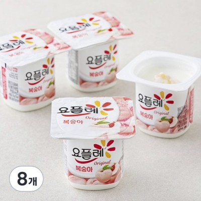 [저온] 요플레 복숭아 멀티 85g, 8개