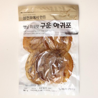 [실온] [청해명가] 삼천포에서 만든 옛날 쥐포맛 구운 아귀포 (180g)