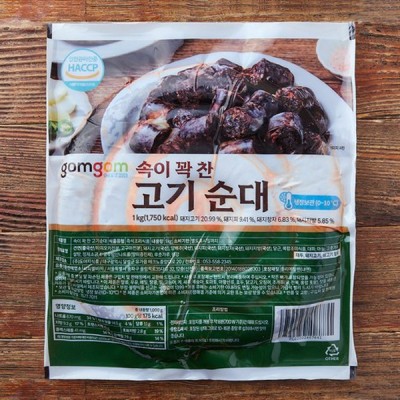 [냉장] 곰곰 속이 꽉 찬 고기 순대, 1kg, 1개