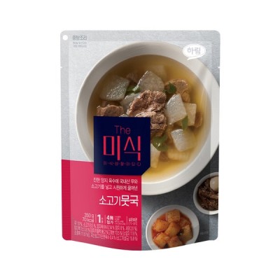 [냉장] 더미식 소고기뭇국, 350g, 1개