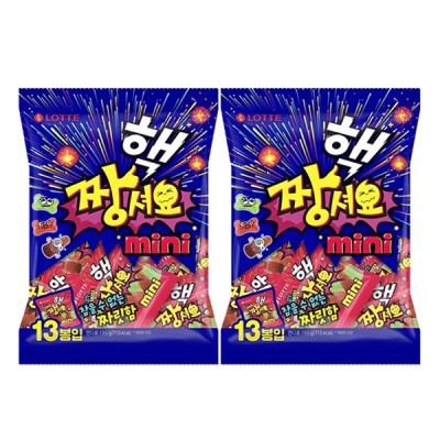 [저온] 롯데웰푸드 핵짱셔요 미니 젤리, 195g, 2개