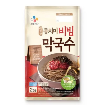 [저온] CJ 시원한동치미비빔막국수 2인 484.4g